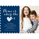 Navy Heart Photo Moving Announcements Image 5 of 6
